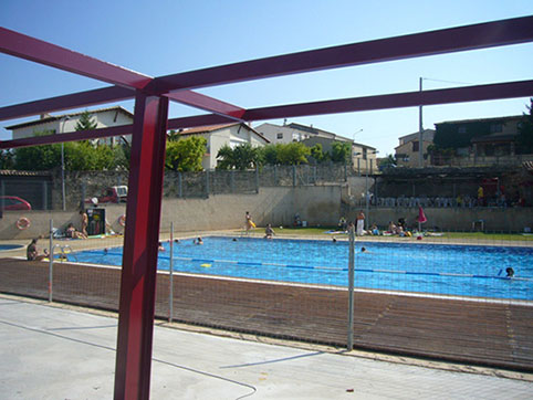 Arquitecto Lluís Gironès vista de piscina